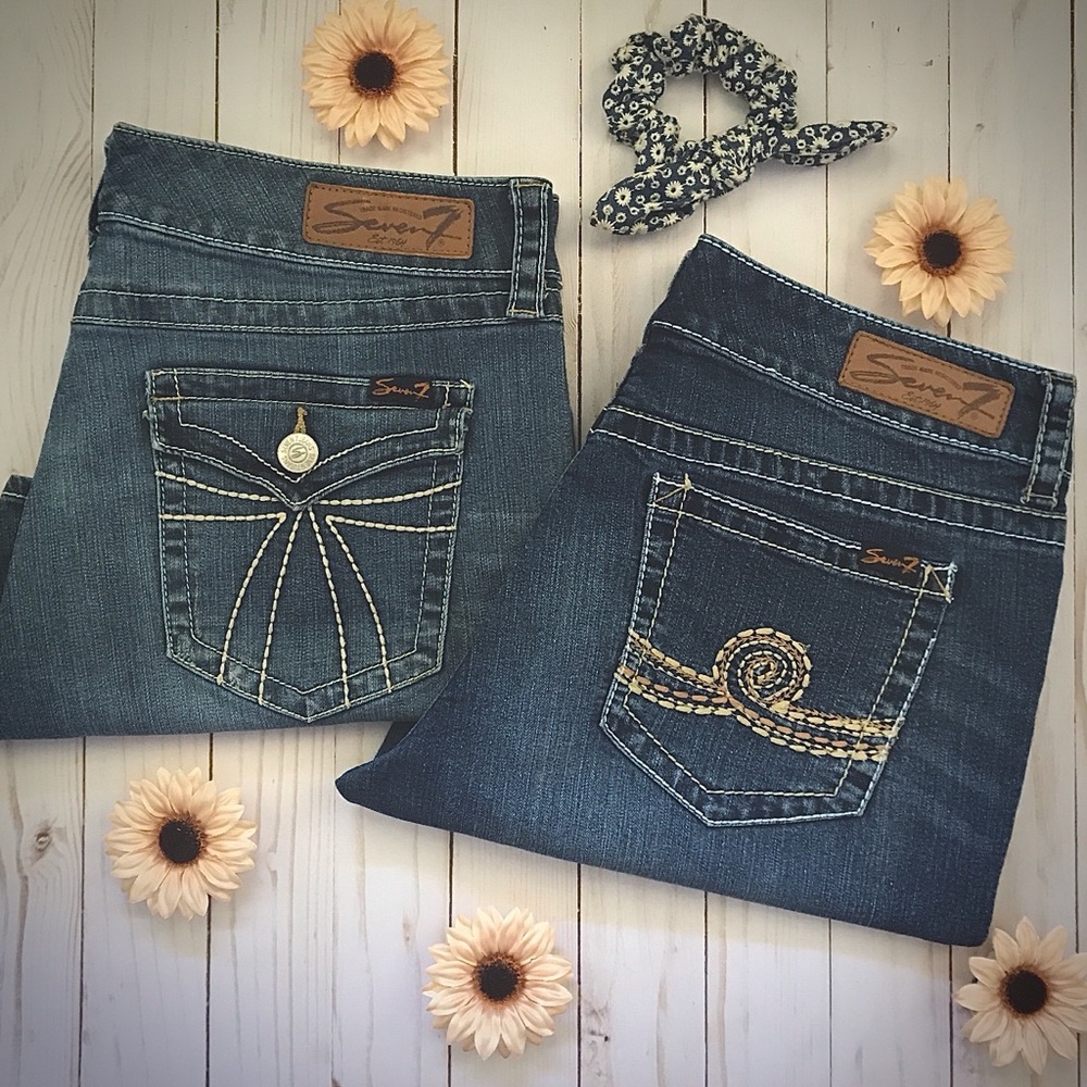 Seven7 Denim Shorts - Set of 2, Size 12
